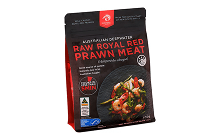 Better Choice Fisheries Australian Raw Royal Red Prawn Meat 300g