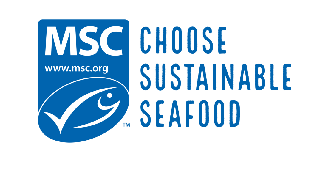 Choose sustainable seafood with the blue fish tick