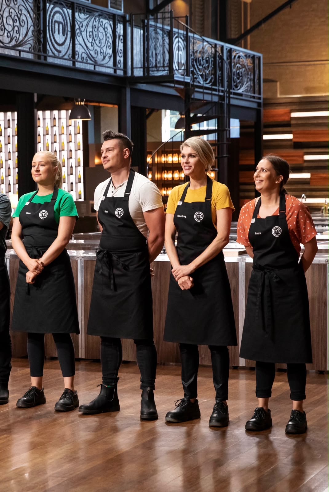 Courtney Roulston on MasterChef with other contestants Courtney Roulston on MasterChef with other contestants