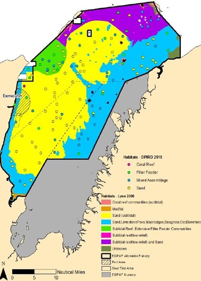 DPIRD Exmouth Gulf habitat map DPIRD Exmouth Gulf habitat map