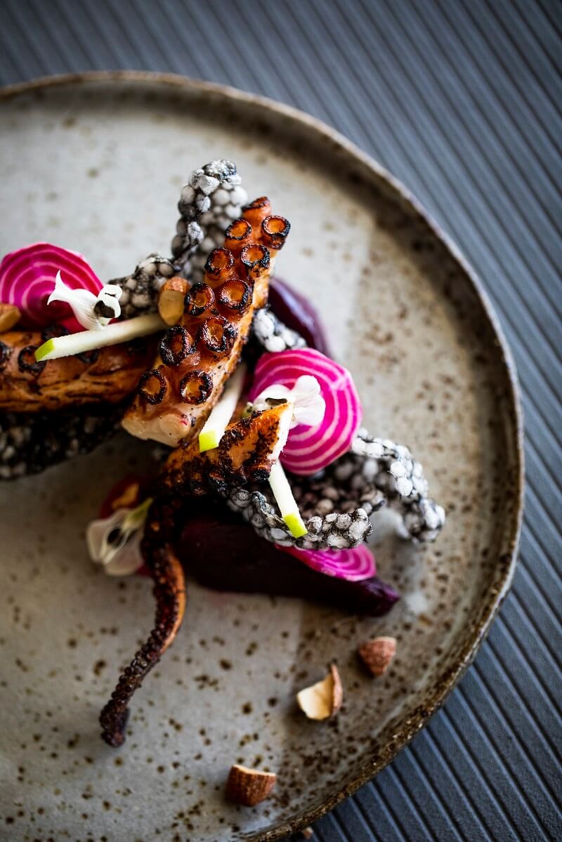 Fremantle Octopus served on a plate