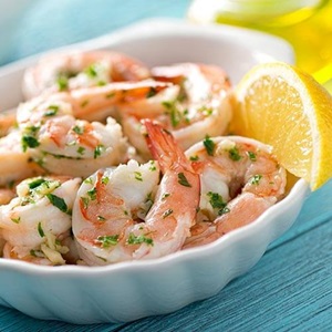 Wild garlic prawns recipe