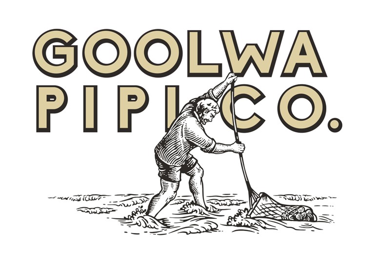 Goolwa PipiCo logo with fisher