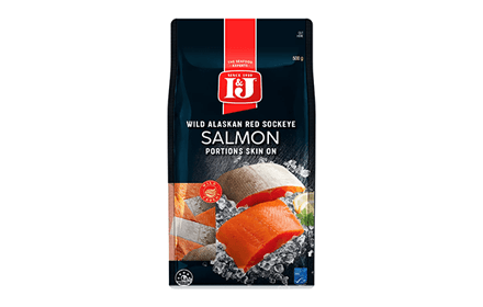 I&J Wild Alaskan Sockeye Salmon 500g