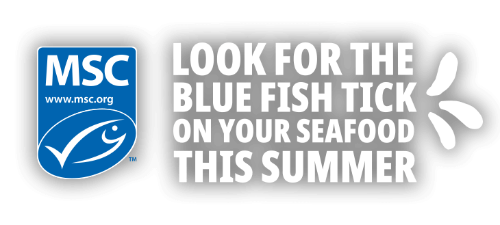 Look for the blue fish on your seafood this summer