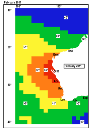 Monthly Sea Surface Temperatures