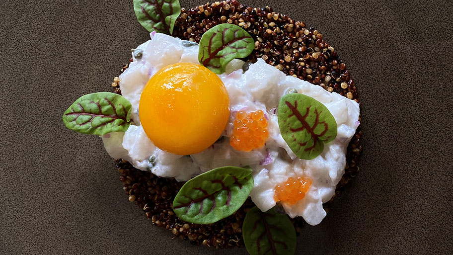 Patagonian toothfish tartare