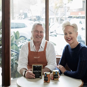 Heidi Walker with chef Neil Perry