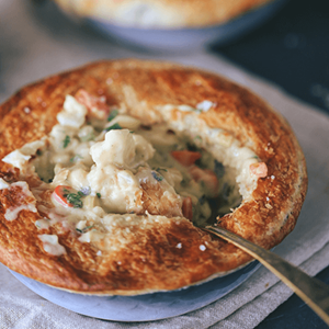 Wild fish pot pie