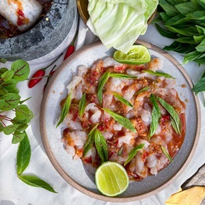 Wild Goong Chae Nam Pla - Thai-style Prawn Ceviche