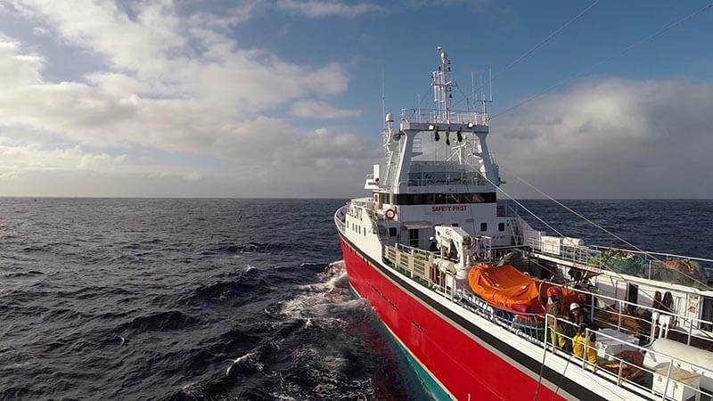 Explorer during orange roughy survey trip