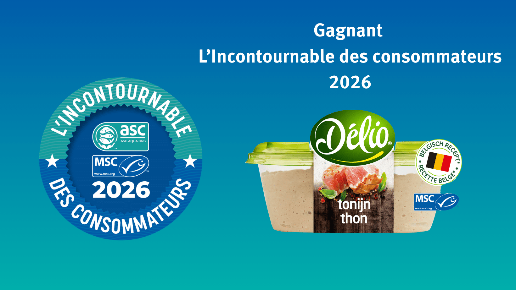 Gagnant Consumenten favoriet 2026