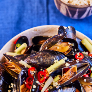 Syltse mosselen met een briesje van Azië