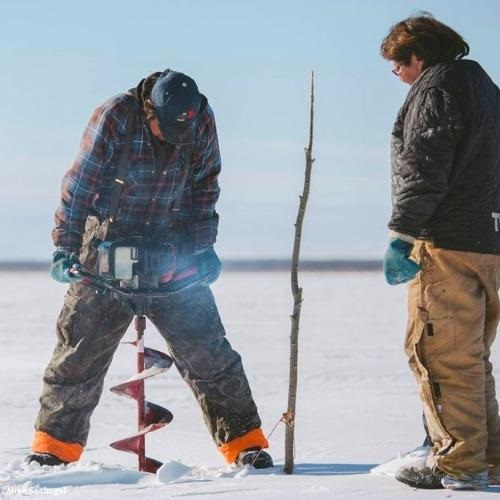 Pêcheurs sur glace