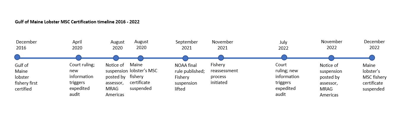 Image of Maine Lobster MSC Certification Timeline