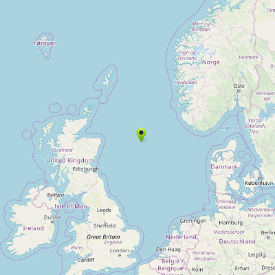 Nordseeseelachs Fischerei Location Karte