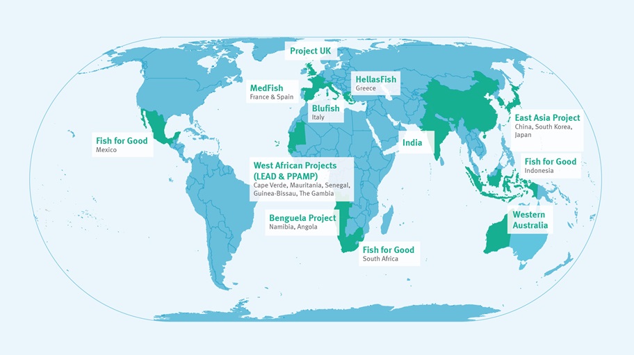 Karte_Pathway_Projekte_2022 Nachhaltige Fischereiprojekte