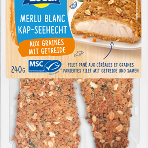 Escal - Merlu Blanc Kap-Seehecht mit Getreide 240g