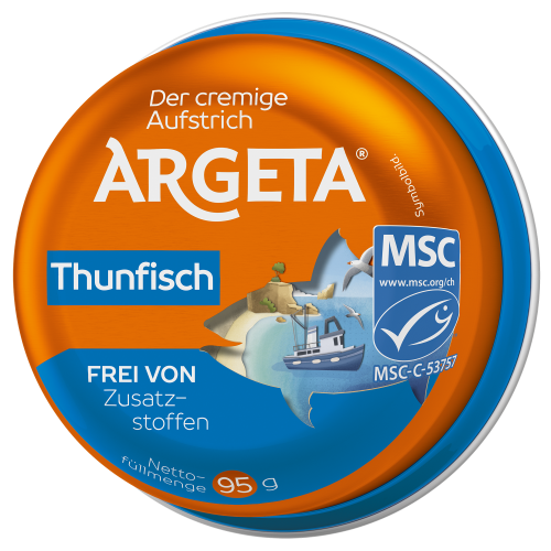 Produktfoto des Thunfisch-Aufstrichs der Schweizer Marke Argeta