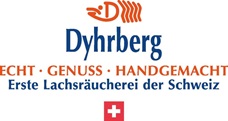Logo der Schweizer Lachsräucherei Dhyrberg