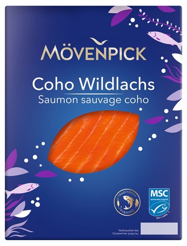 Produktfoto des Coho Wildlachs der Marke Mövenpick