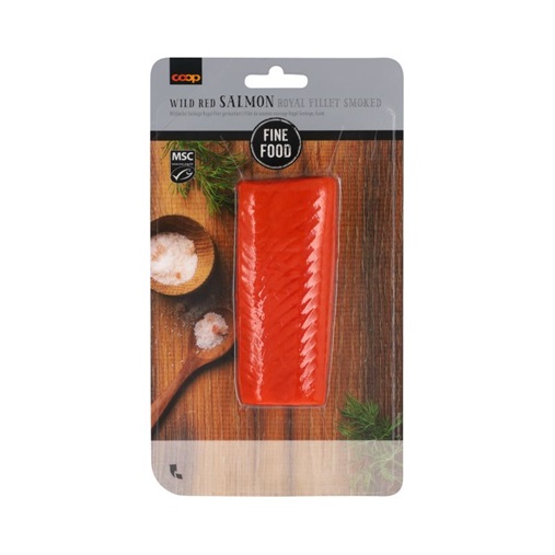 Produktfoto des Wildlachs-Rückenfilets Sockeye der Marke COOP