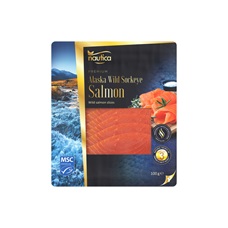 Produktfoto des MSC-zertifizierten Sockeye Wildlachs der Lidl Eigenmarke nautica - link