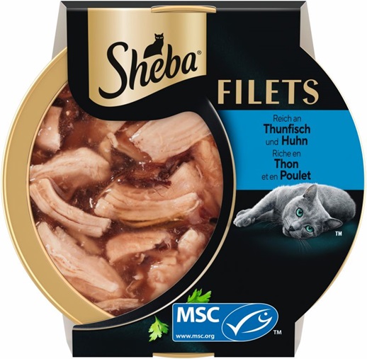 Produktfoto Sheba Filets Thunfisch und Huhn