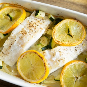 Kabeljau mit Zitronenbutter