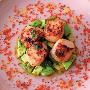 Capesante - bianco rosso e verde