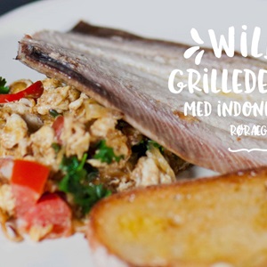 Grillede sild med indonesiske røræg