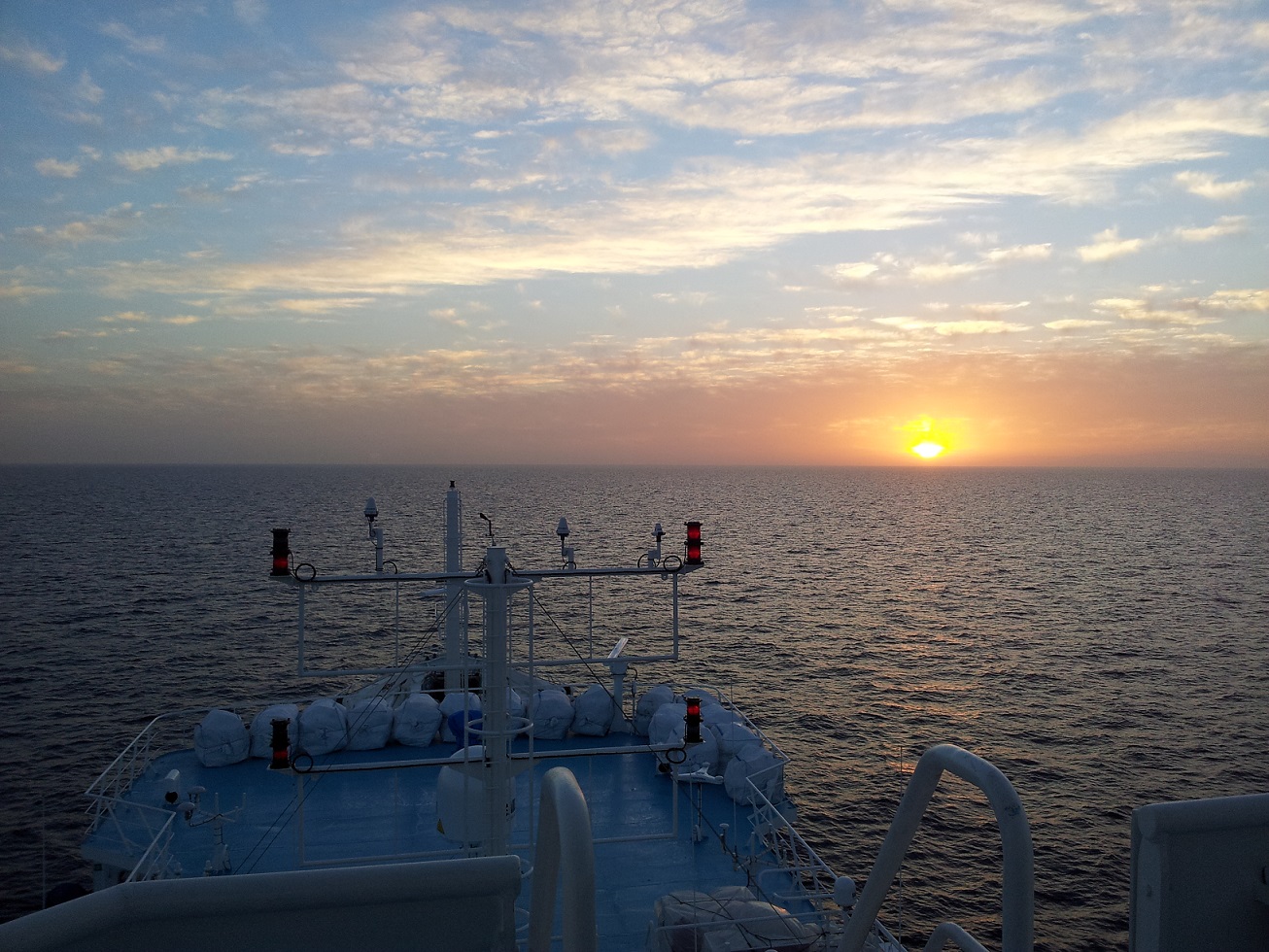Tuna fishing boat in the Indian Ocean