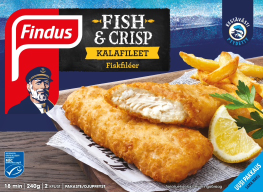 Findus Fish & Crisp Kalafileet pakkaus