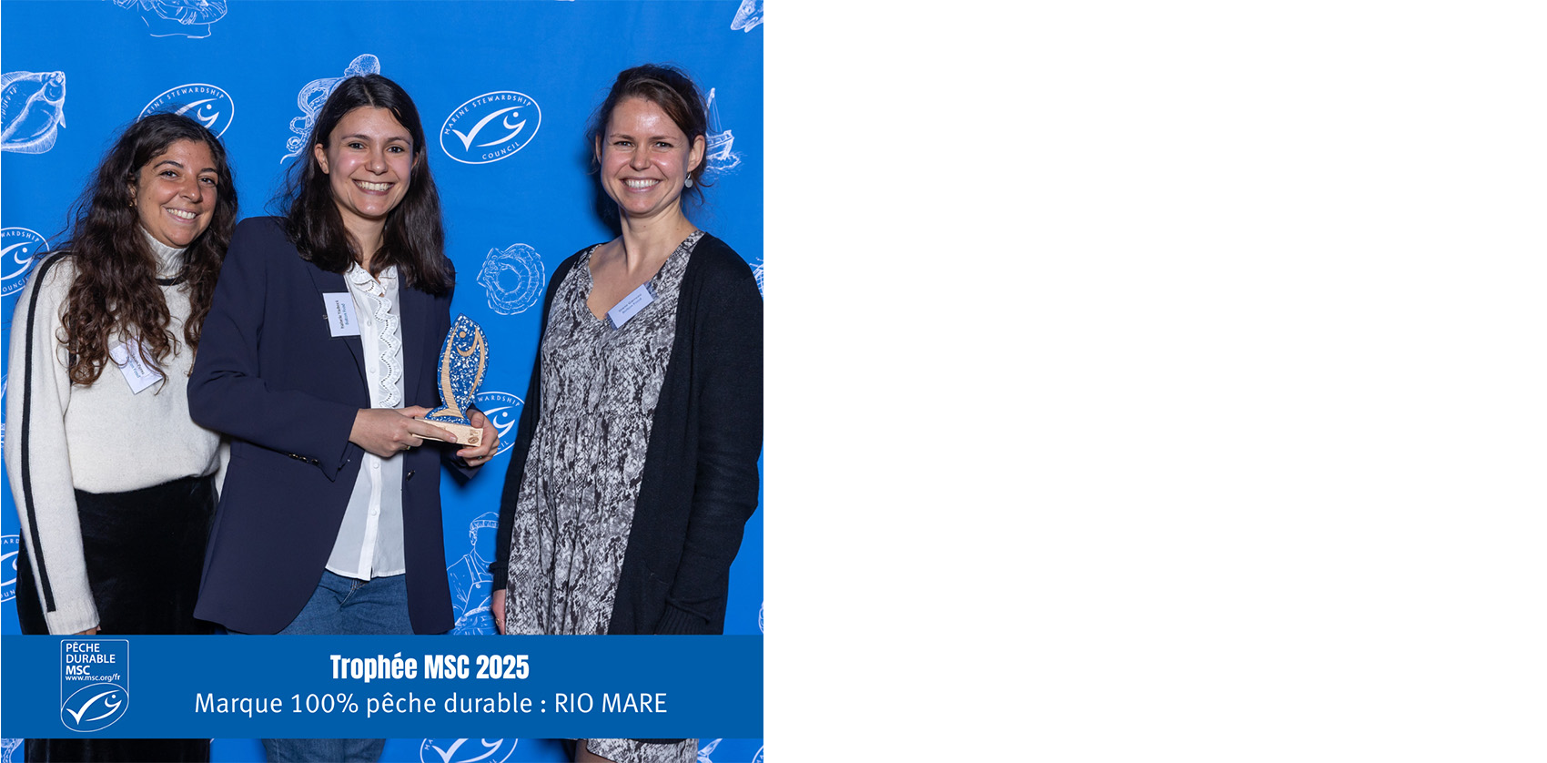 Awards MSC Pêche Durable remis au partenaire ayant une gamme 100% MSC