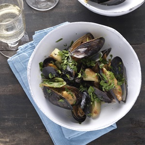 Moules au vin blanc