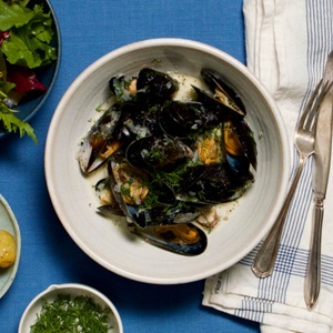 Moules nordiques crémeuses