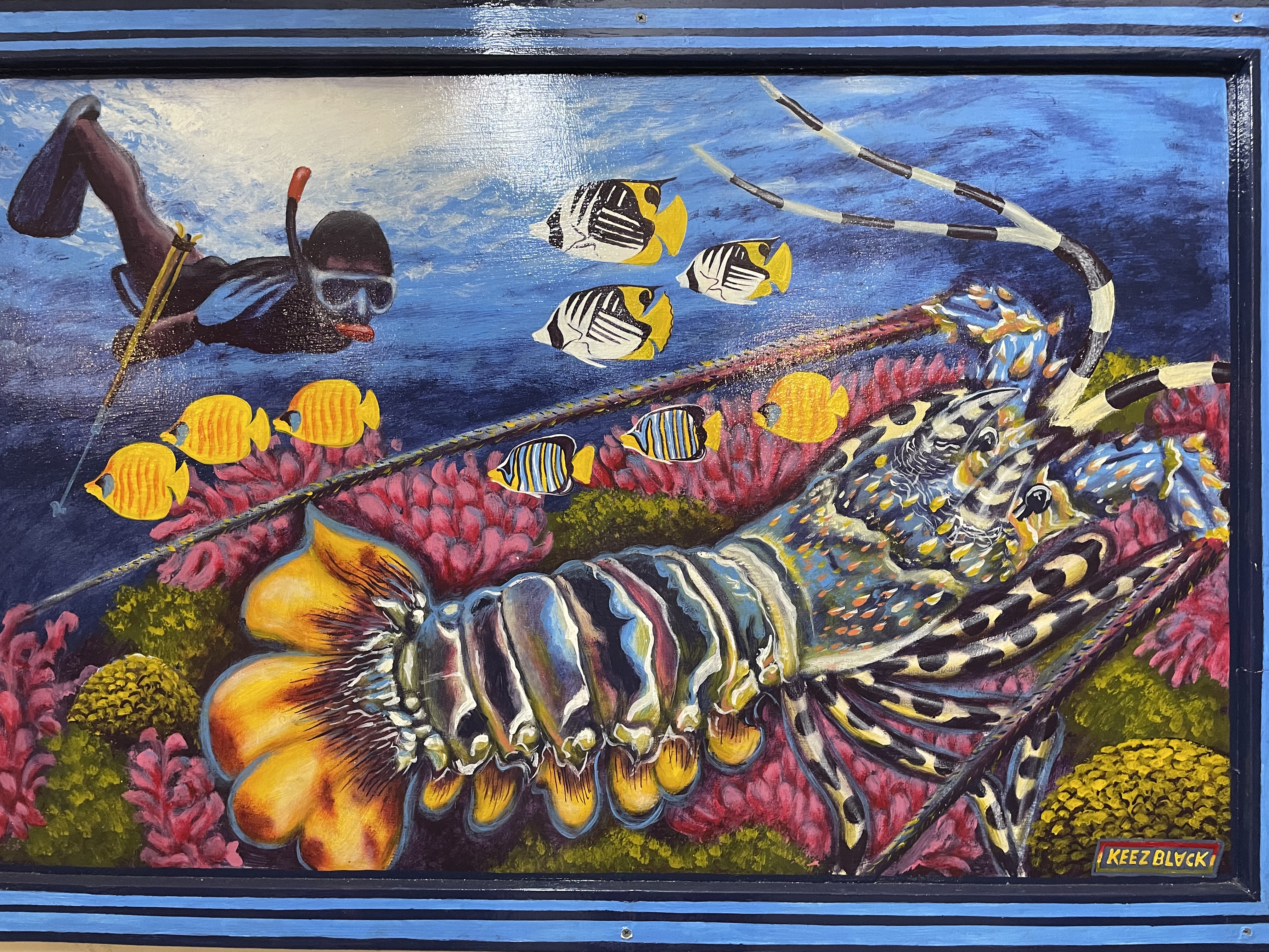 PNG Torres Strait Lobster Artwork