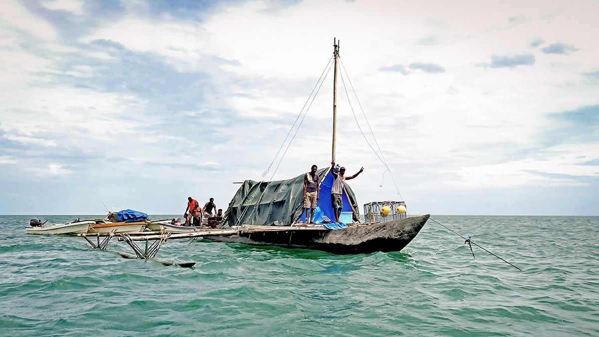 PNG Torres Strait lobster boat