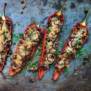 Peperoni ripieni con tonno e olive