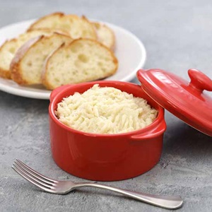 Whipped cream of cod with polenta or potatoes (Crema di baccalà mantecato)