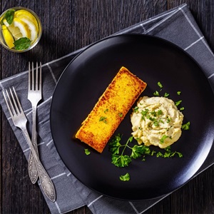 Baccalà mantecato con polenta