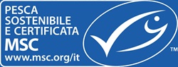 marchio blu msc per la pesca sostenibile certificata
