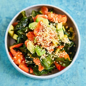 연어(salmon)해조류 샐러드