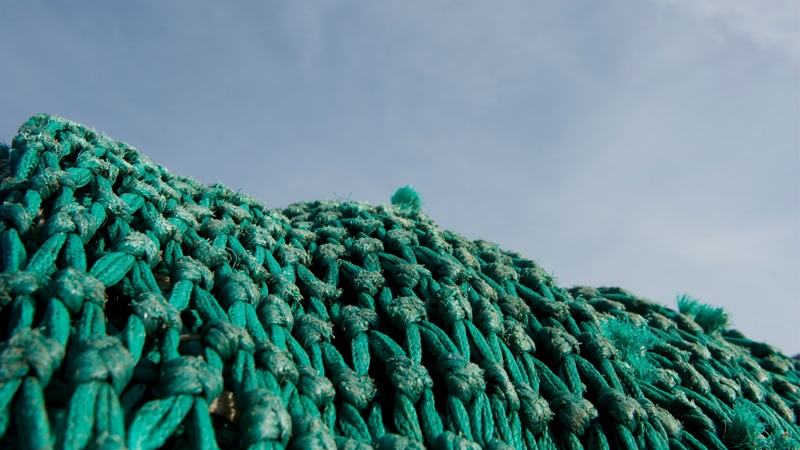 Fishing net close up