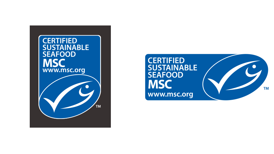 MSC label format vertical and horizontal