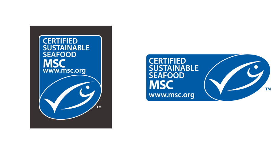 MSC label format vertical and horizontal
