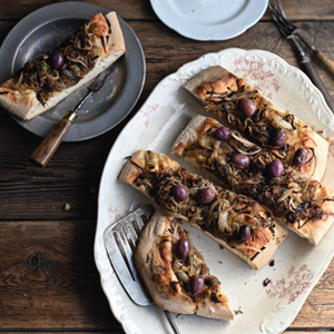 Anchovy and Shallot Focaccia