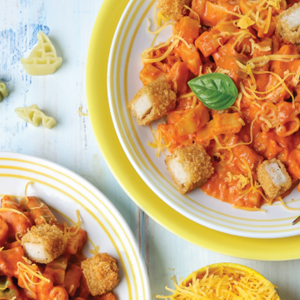 Fish Finger Pasta with Creamy Tomato Sauce