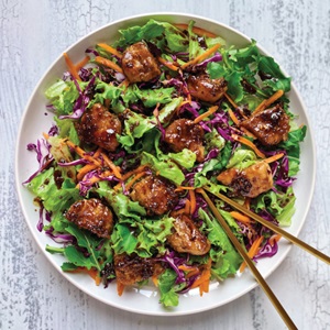 Asian grilled hake salad