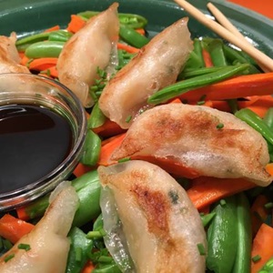 Chilean sea bass dumplings